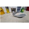 Image 4 : John Deere Oil Cans, Graniteware Cup, Ohaus Measure, and Plymouth Hood Ornament 1930s One Wing