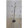 Image 1 : Chrome Coat Rack Stand with Harley Davidson Motorcycle Wheel Base and Multiple Nitro Dragster