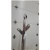Image 2 : Chrome Coat Rack Stand with Harley Davidson Motorcycle Wheel Base and Multiple Nitro Dragster