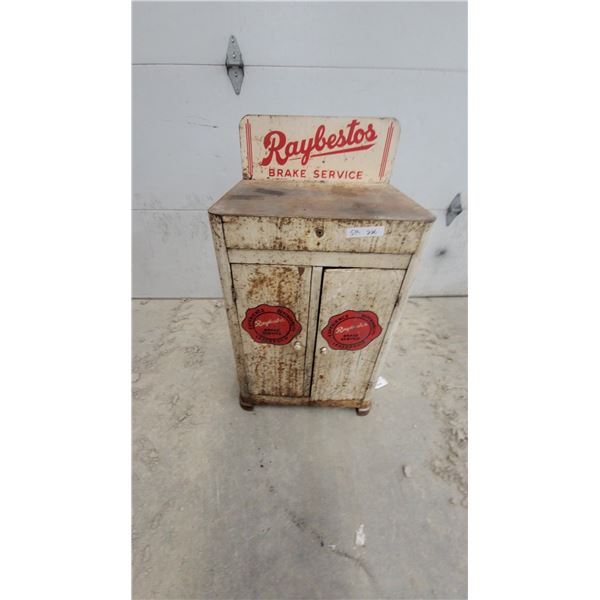 Raybestos Brake Service Metal Parts Cabinet 34 x 22 x 17"