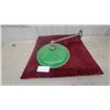 Image 1 : Vintage Industrial Green Enamel Wall-Mounted Barn Light Fixture 14.6" Diameter at Base