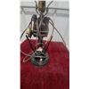 Image 3 : Steam Punk Upcycled Automotive Parts Table Lamp with Distributor Body and Air Filter Shade 19" Tall