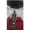Image 4 : Steam Punk Upcycled Automotive Parts Table Lamp with Distributor Body and Air Filter Shade 19" Tall