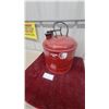 Image 3 : Red Indian Motor Oil Can with Handle and Spout Restored