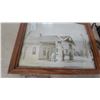 Image 3 : Framed Vintage Skelly Oil Company Gas Station Black and White Photograph and Car Heater