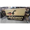 Image 1 : Johnson Outboards Authorized Dealer Lighted Sign Panel with Flying J Logo 48 x 72" Embossed