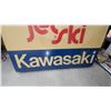 Image 3 : 1970s Kawasaki Jet Ski Lighted Promotional Dealer Sign Panel 48 x 72" Embossed
