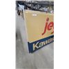 Image 4 : 1970s Kawasaki Jet Ski Lighted Promotional Dealer Sign Panel 48 x 72" Embossed