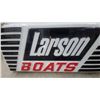 Image 2 : Larson Boats Illuminated Dealer Advertising Sign 2 Sided Complete with Frame and Lights up24 x 49"