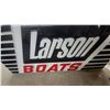 Image 7 : Larson Boats Illuminated Dealer Advertising Sign 2 Sided Complete with Frame and Lights up24 x 49"