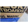 Image 5 : Suzuki Outboards Lloyds Marine Illuminated Dealership Sign Double Sided 37 x 73" Lighted
