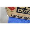 Image 6 : Suzuki Outboards Lloyds Marine Illuminated Dealership Sign Double Sided 37 x 73" Lighted
