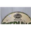 Image 3 : Sterling Motor Oil "The Best Oil in Any Case" Tombstone-Shaped Porcelain Sign 26 x 29" 2 Side Early