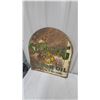 Image 6 : Sterling Motor Oil "The Best Oil in Any Case" Tombstone-Shaped Porcelain Sign 26 x 29" 2 Side Early
