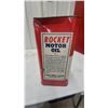 Image 5 : Rocket Motor Oil 2 U.S. Gallon Tin Can, 1950s-1960s with Product