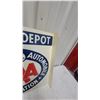 Image 5 : Dominion Automobile Association DAA Service Depot Metal 2 Sided Flange Sign 19.6 x 20" Vintage