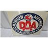 Image 8 : Dominion Automobile Association DAA Service Depot Metal 2 Sided Flange Sign 19.6 x 20" Vintage