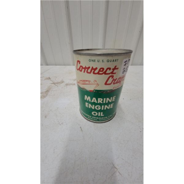 Correct Craft Marine Engine Oil Can, One Quart, Southern Petroleum Co., Memphis, Tennessee with