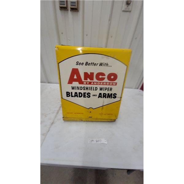 Anco by Anderson Windshield Wiper Blades and Arms Metal Display Cabinet 18 x 15 x 19"