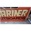 Image 4 : Vintage Mariner Outboards Dealer Lighted Panel Sign with Triton Logo 61 x 73"