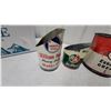 Image 3 : Esso MP Grease, BA Alloyed Motor Oil, and William Penn Heavy Duty Motor Oil Cut down Vintage Cans
