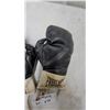 Image 2 : Vintage Everlast 1588 Lace-Up Boxing Gloves, Black Leather, Made in Canada