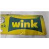Image 3 : Vintage Canada Dry Wink Soda Embossed Tin Advertising Sign, 1960s 11.6 x 30"