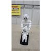 Image 4 : Michelin Man Bibendum Figurine with Dog on Black Base 9" Tall with Box