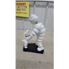 Image 5 : Michelin Man Bibendum Figurine with Dog on Black Base 9" Tall with Box