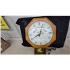 Image 3 : Schweppes Mixers Promotional Electric Wall Clock with Pendulum, Octagonal Wood