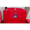 Image 3 : Two Old Winnipeg Arena Seats Autographed by Bobby Hull and Joe Daley. Platform Included.