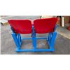 Image 7 : Two Old Winnipeg Arena Seats Autographed by Bobby Hull and Joe Daley. Platform Included.