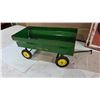 Image 7 : John Deere Antique Sign, 1/6 Scale Tractor, ERTL Tractor, JD 4 Wheel Trailer. Sign 11 in. x 16 in.