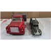 Image 6 : Vintage IHC 16 Inch Flat Bed Truck, Hubley Bell Telephone Antique Metal Truck.