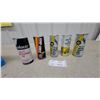 Image 1 : Vintage Polaris, Can-Am, and Ski-Doo Snowmobile Oil Cans 5x with Product