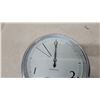 Image 2 : International Electric Wall Clock with Silver Metal Case and White Face 15"