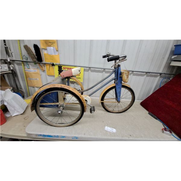 Vintage Raleigh Express Cargo Tricycle with Front Basket and Rear Box Very Cool