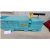 Image 4 : Marx Express Plastic Ride on Toy Truck with Steering Handle, Turquoise
