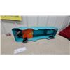 Image 8 : Marx Express Plastic Ride on Toy Truck with Steering Handle, Turquoise