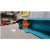 Image 9 : Marx Express Plastic Ride on Toy Truck with Steering Handle, Turquoise