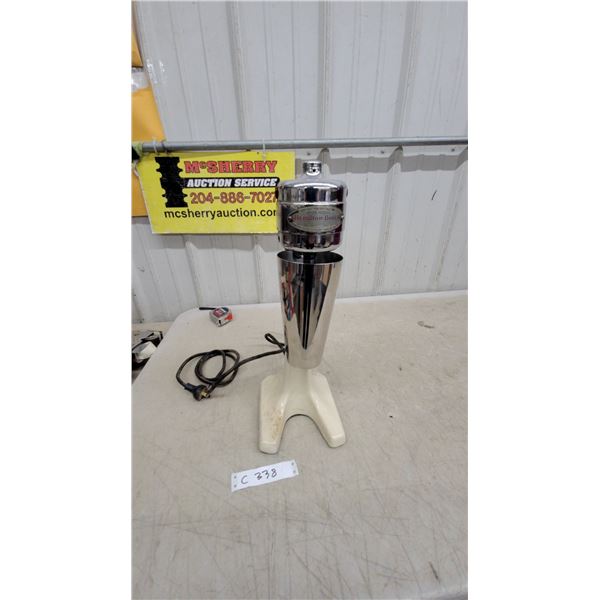 Hamilton Beach No. 25 Vintage Drink Mixer with Stainless Steel Cup and Cream Base