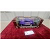 Image 1 : Motor Max 1:18 Scale 1941 Willys Coupe Die-Cast Model Car in Purple with Flames