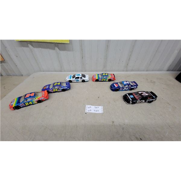 Jeff Gordon and Dale Earnhardt Sr. 1:24 Scale Die-Cast NASCAR Monte Carlo Stock Cars, Set of Six