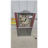 Image 1 : Hammond Art Deco Electric Wall Clock with Display Panel, Silver and Red Frame Vintage