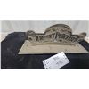 Image 3 : Antique National Cash Register "Amount Purchased" Cast Metal Display Plate Vintage Appox 12" Long