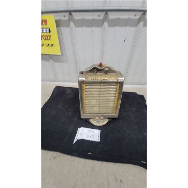 Wurlitzer 5-Cent Remote Jukebox Wallbox with Rotary Song Selector, Circa 1940s