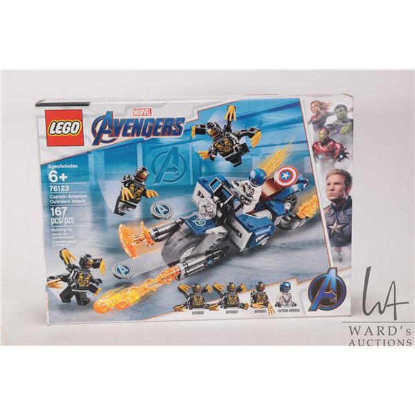 Lego- Marvel Avengers "Captain America: Outriders Attack" no. 76123, new in factory sealed packaging
