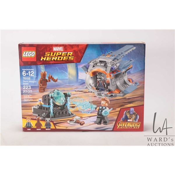 Lego- Marvel Super Heroes "Thor's Weapon Quest" no. 76102, new in factory sealed packaging