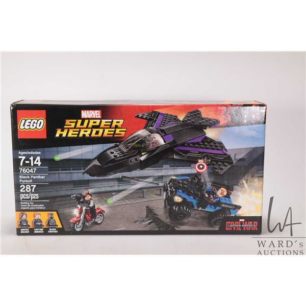 Lego- Marvel Super Heroes "Black Panther Pursuit" no. 76047, new in factory sealed packaging