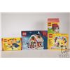 Image 1 : Four Lego kits including "Gingerbread House" no. 40139, "Minifigure Birthday Set", 41 pce. Lego trav